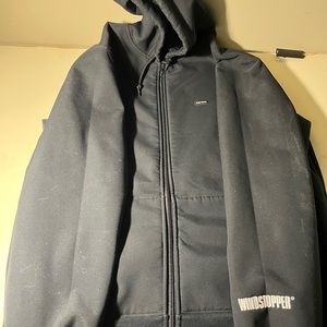 Supreme Windstopper Hoodie Men’s Small FW22 Black ZipUp Adjustable Waterproof
